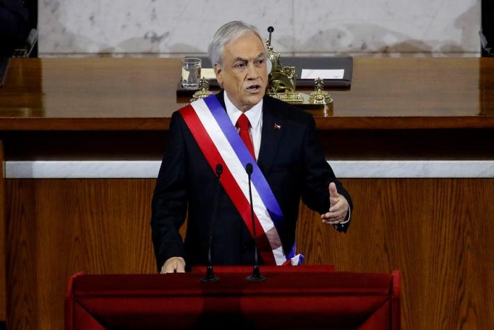 [VIDEO] Cuenta Pública: Piñera oficializa que enviará proyecto para reducir número de parlamentarios