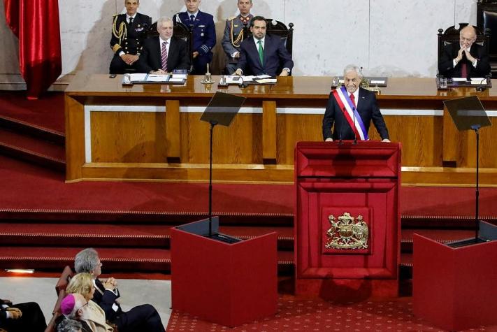 "Que avance el teleprompter": Piñera sufre el mismo impasse que el año pasado en Cuenta Pública 2019