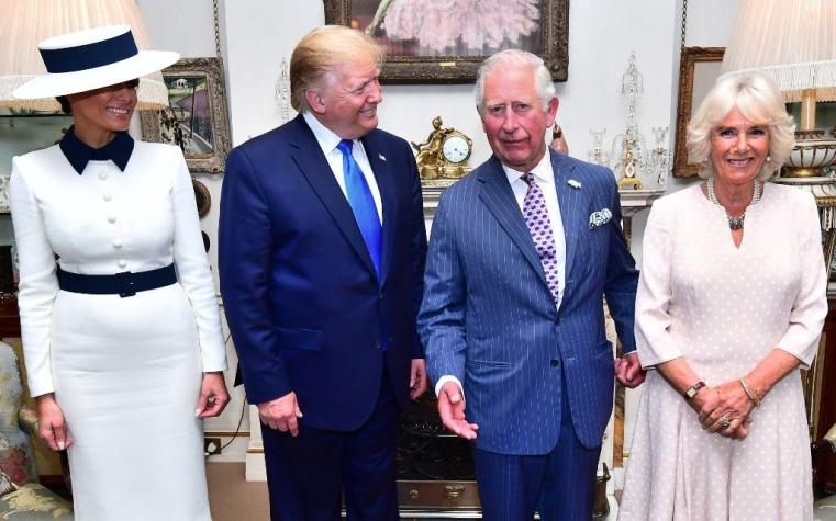 [VIDEO] El divertido gesto que hizo la duquesa Camilla a espaldas de Trump y que se volvió viral