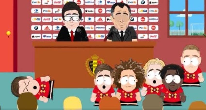 [VIDEO] Por creatividad ya ganaron: Notable presentación estilo South Park de la Sub 21 de Bélgica