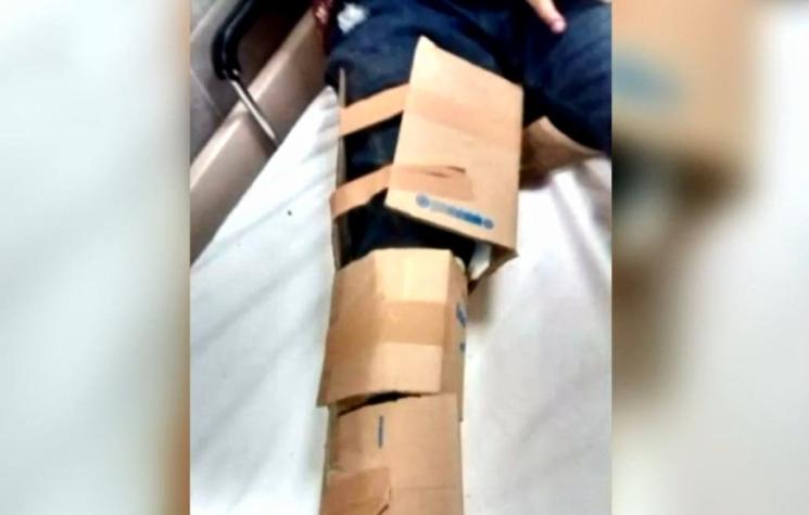La respuesta del Hospital El Pino tras denuncia de paciente: Fue inmovilizado con cartón