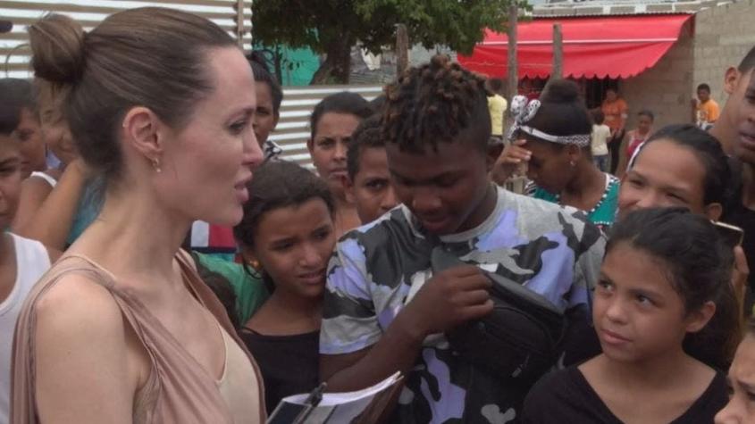 [VIDEO] Angelina Jolie visita frontera entre Colombia y Venezuela