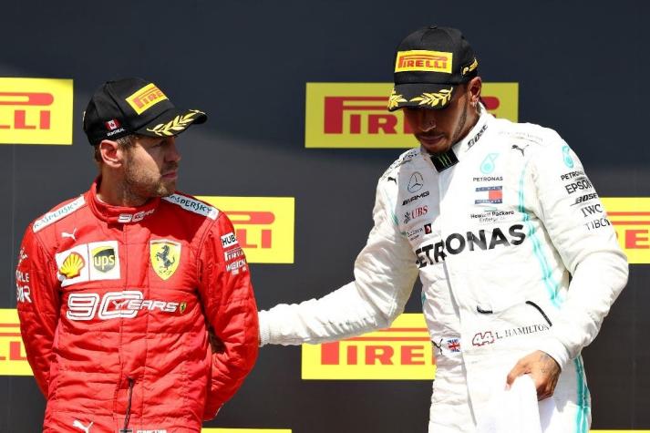 [VIDEO] La polémica reacción de Vettel tras recibir sanción que le dio triunfo a Hamilton en la F1