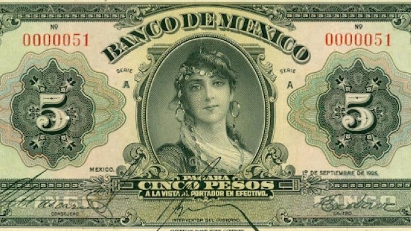 La escandalosa historia alrededor del primer billete con una mujer emitido por el Banco de México