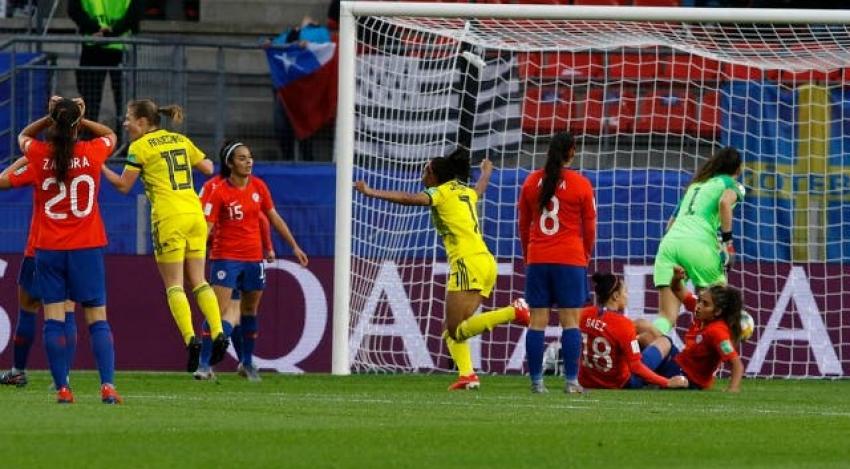 Chile cae ante Suecia en un interrumpido debut en el Mundial Femenino de Francia 2019