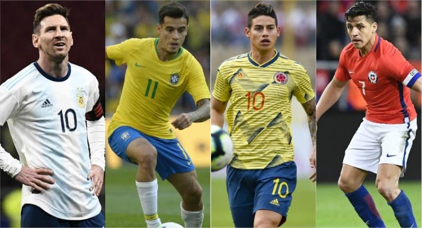 Los jugadores más caros de cada selección de la Copa América Brasil 2019