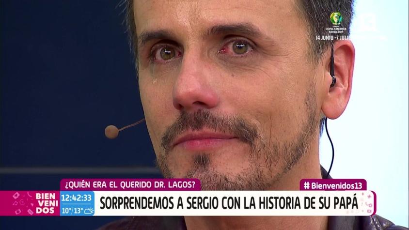 Sergio Lagos no logró aguantar las lágrimas tras emotivo video de su padre fallecido en Bienvenidos