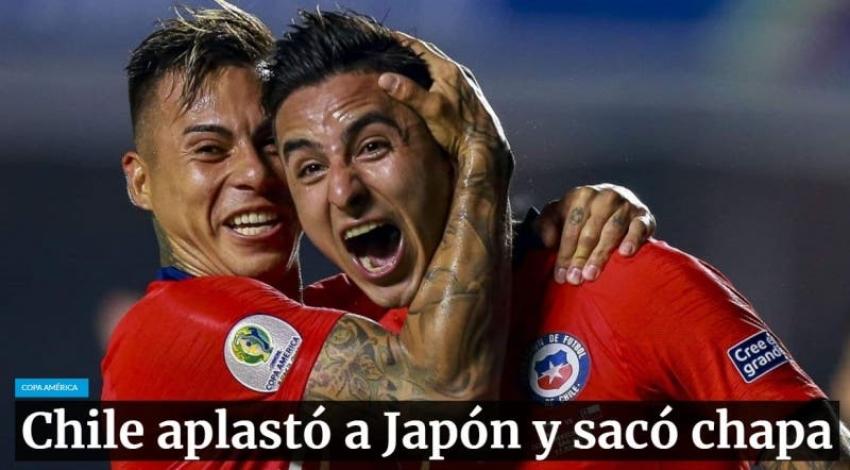 "Acá está el bicampeón": Así evaluó la prensa argentina el debut de la Roja en Copa América