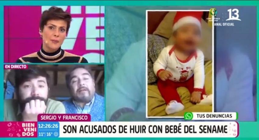 [VIDEO] Pareja acusada de huir con bebé del Sename: "Nosotros no estamos prófugos"