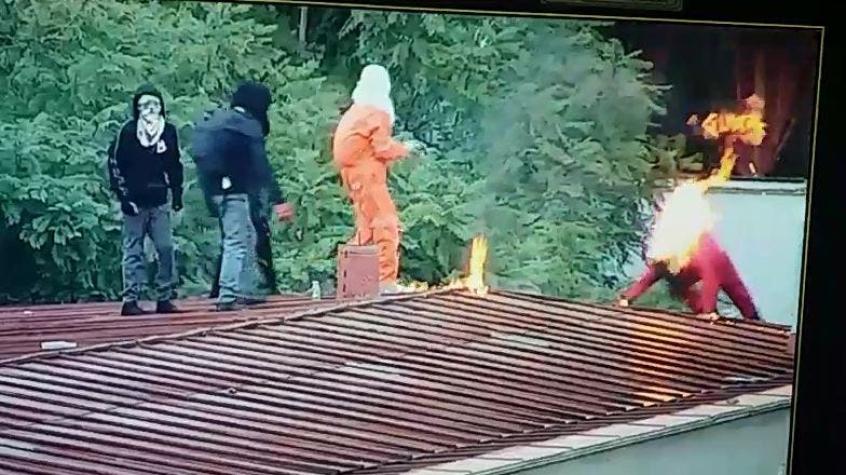 Joven resulta con quemaduras tras manipular molotov en el Instituto Nacional