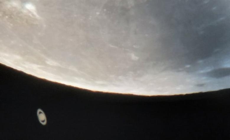 Astrofotógrafo chileno captó el ocultamiento de Saturno en la Luna