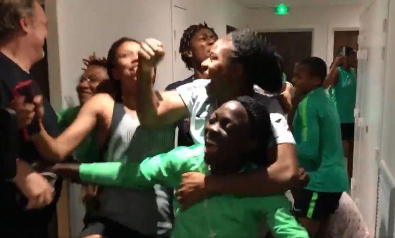 [VIDEO] El descontrolado festejo de Nigeria tras el resultado de Chile en el Mundial Femenino