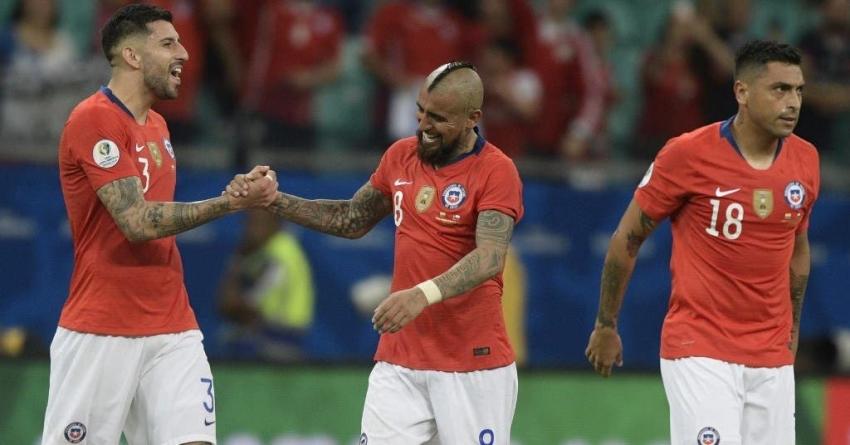 [FOTOS] El optimista mensaje de Arturo Vidal tras la clasificación de Chile a cuartos de final