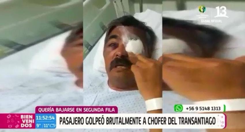 [VIDEO] Chofer del Transantiago fue víctima de brutal agresión
