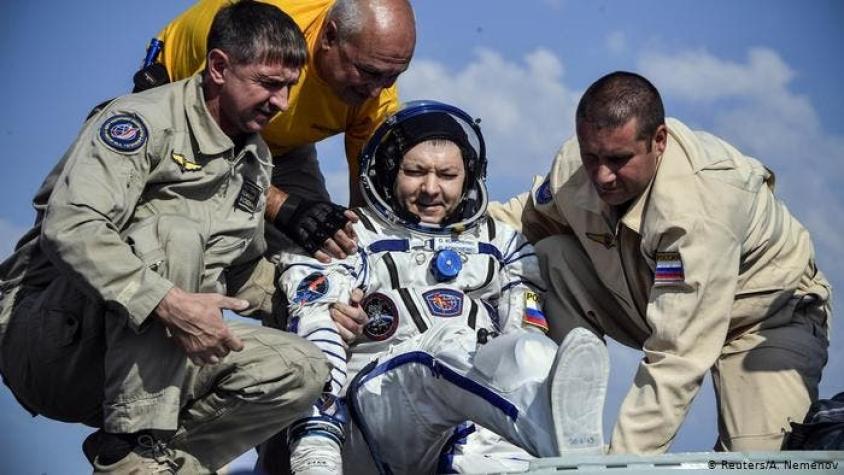 Tres astronautas regresan a la Tierra tras una misión en la Estación Espacial Internacional