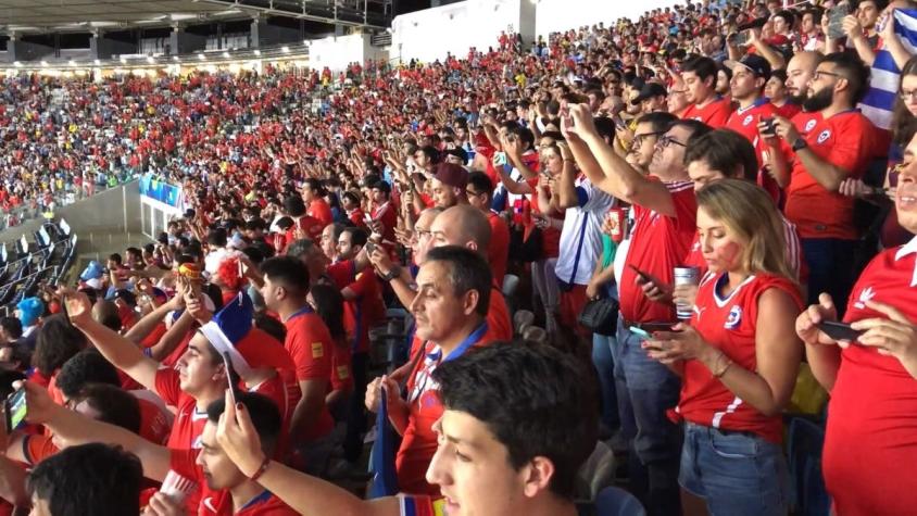 [VIDEO] 25 mil chilenos llegaron hasta el Estadio Maracaná para el partido ante Uruguay