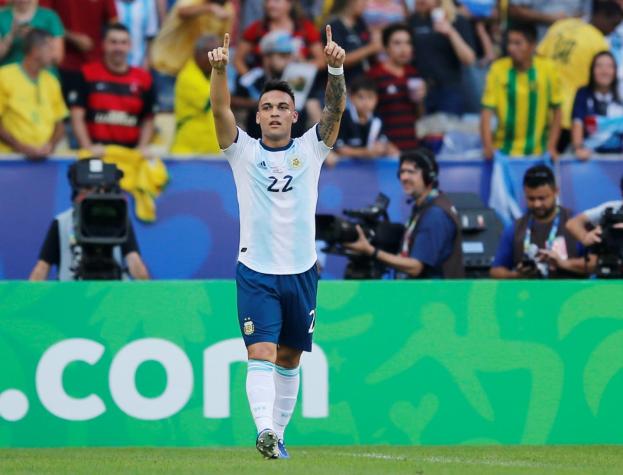 [VIDEO] Argentina empezó con todo y se pone en ventaja con un gol de taco de Lautaro Martínez