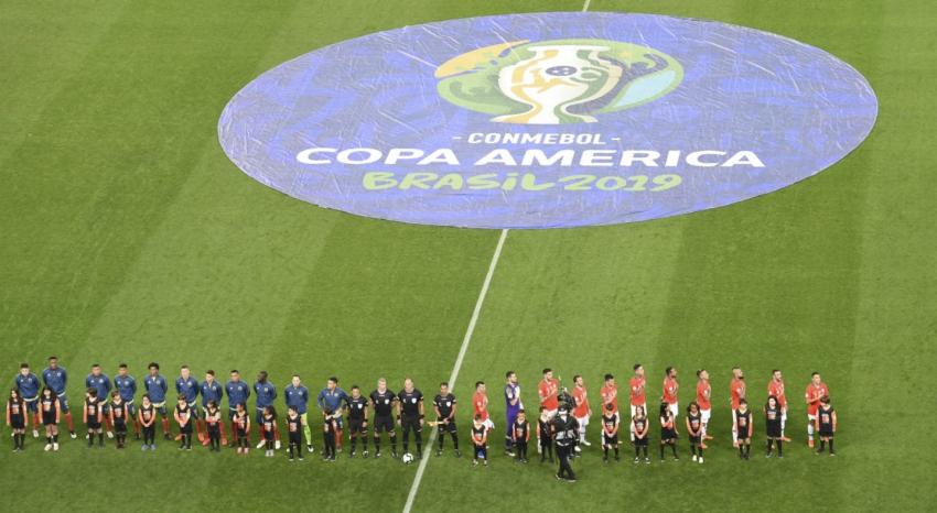 [VIDEO] Tiembla el Arena Corinthians con himno de Chile previo al duelo con Colombia en Copa América