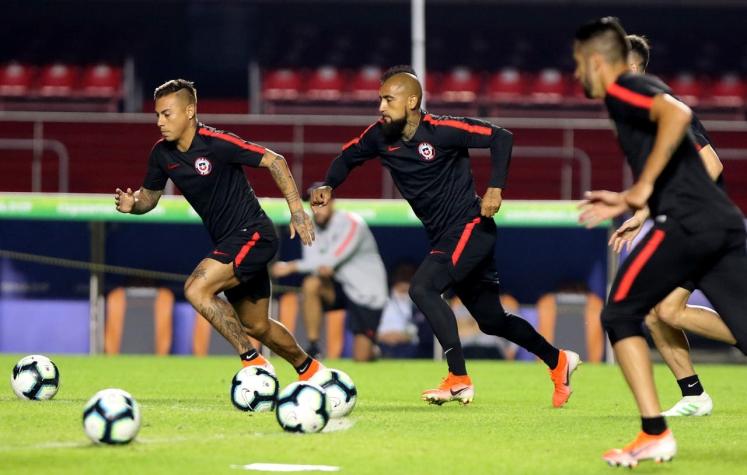 Así fue el primer entrenamiento de la Roja en Porto Alegre con miras al duelo frente Perú