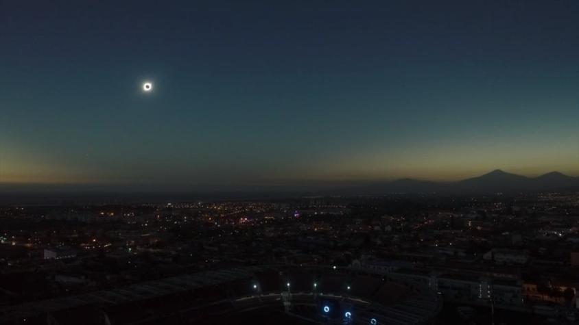 [VIDEO] El espectacular (y sublime) momento en que La Serena oscurece vista desde el aire