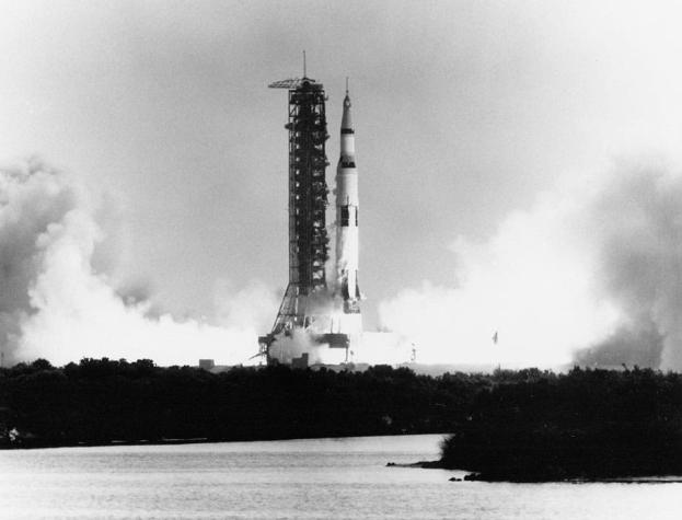 [VIDEO] Apolo 11: Así fue el lanzamiento del cohete que inició el viaje a la Luna