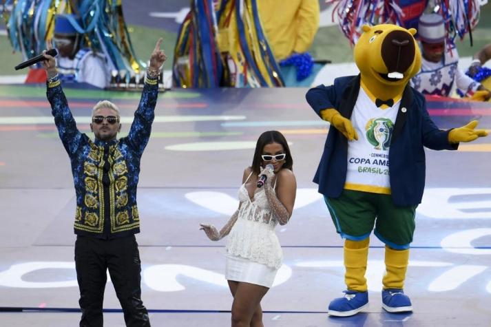 [VIDEO] Downtown y Calma: La presentación de Anitta y Pedro Capó en la final de Copa América