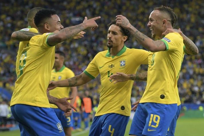[VIDEO] El golazo de Everton con el que Brasil derrota a Perú en la final de la Copa América