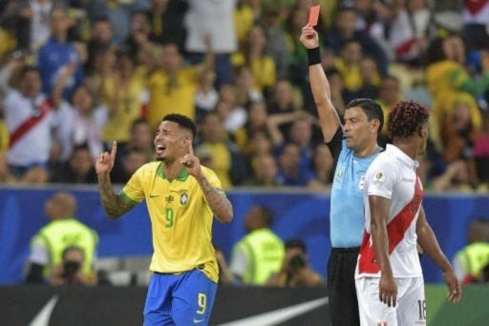[VIDEO] El llanto desconsolado de Gabriel Jesús tras ser expulsado en la final de Copa América