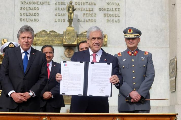 Presidente Piñera firma decreto que permite a las FF.AA. combatir el narcotráfico en las fronteras