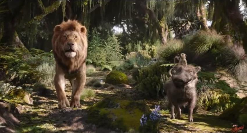 Así es la escena donde Simba, Pumba y Timon cantan Hakuna Matata en la nueva versión de El Rey León