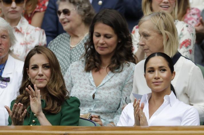 [FOTOS] Meghan Markle reaparece en público junto a Kate Middleton durante Wimbledon