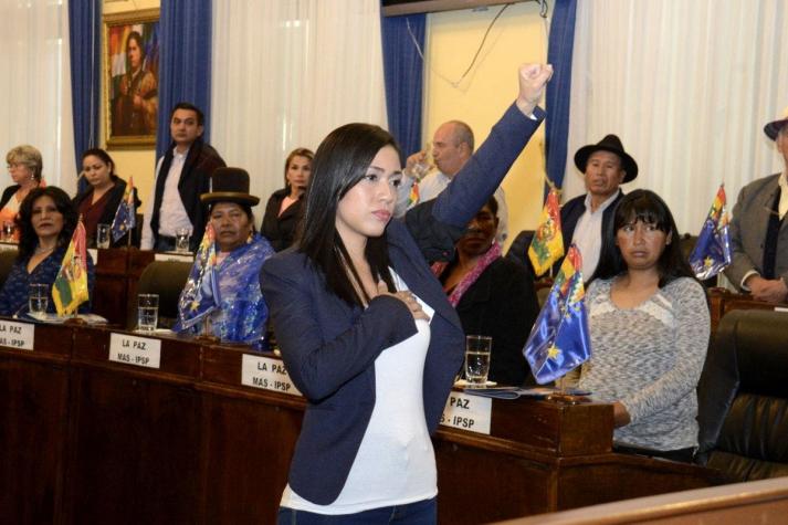 Bolivia tuvo por unas horas su presidenta más joven (y primera de origen chileno)