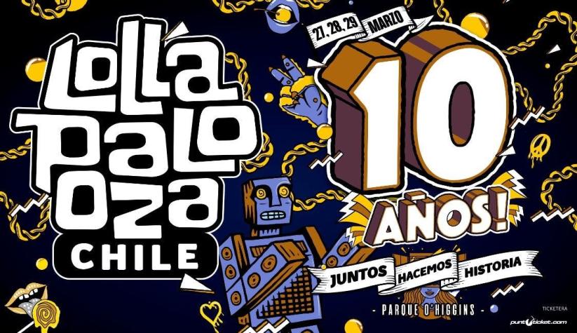 Lollapalooza Chile inicia la celebración de sus 10 años: anuncia fecha y venta de entradas