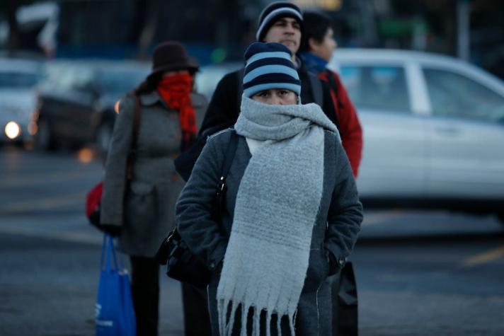 Heladas matinales tendrán a Santiago con temperaturas bajo cero esta semana