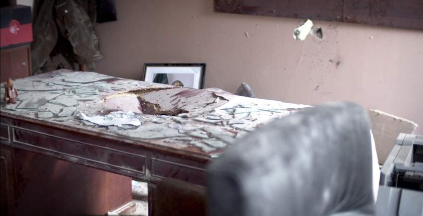 Nuevas imágenes revelan la destrucción del atentado al interior de la comisaría de Huechuraba