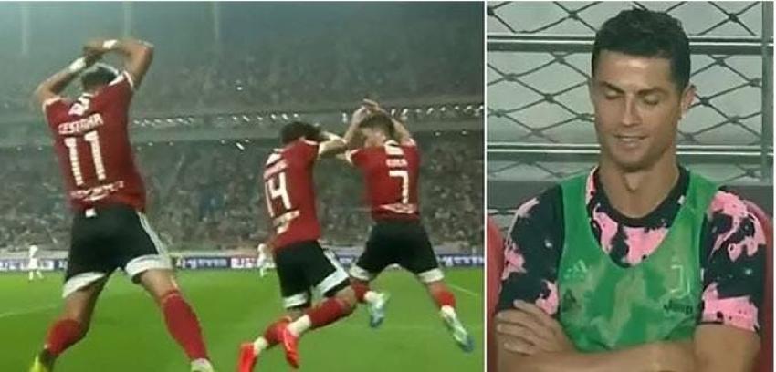 [VIDEO] La reacción de Cristiano Ronaldo luego de que un jugador copiara su famosa celebración