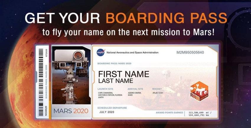30 mil chilenos ya lo hicieron: cómo enviar tu nombre a Marte en la próxima misión de la NASA