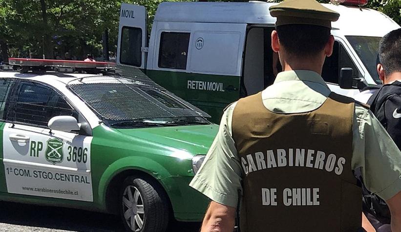 Carabineros disparan a un hombre tras ser atacados con un machete en Lo Prado