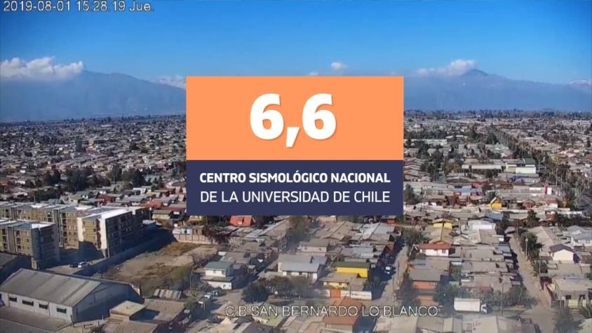 [VIDEO] Fuerte temblor asustó a medio Chile
