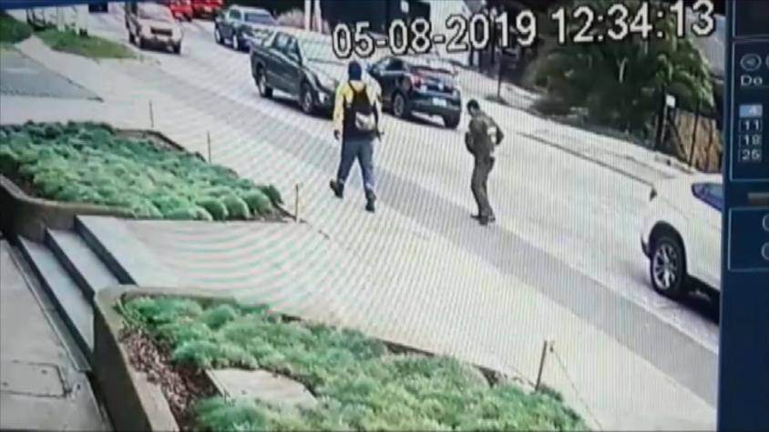 [VIDEO] Impactante detención de asaltante en Reñaca: Carabinero le disparó en una pierna