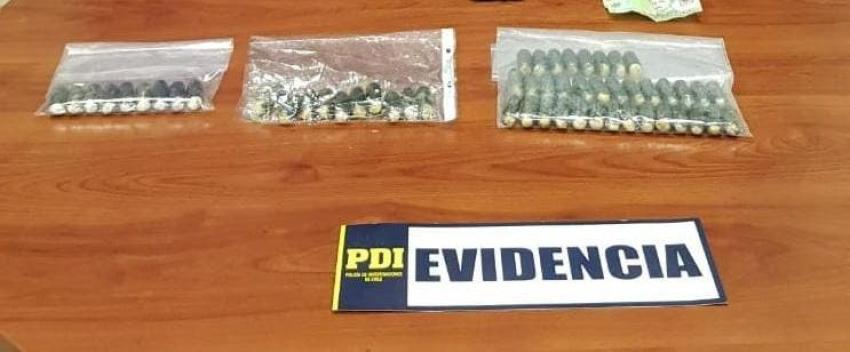 PDI detuvo a hombre que transportaba 54 ovoides de cocaína en Los Vilos