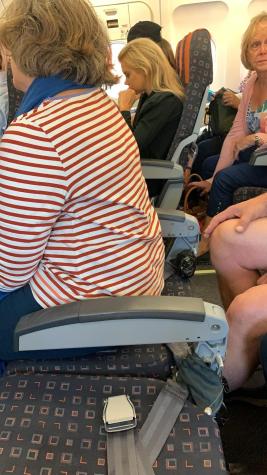 [FOTO] Pasajera de avión fue captada en un asiento sin respaldo: aerolínea pide borrar la imagen