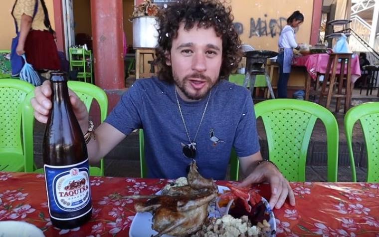 [VIDEO] Popular youtuber Luisito Comunica se atrevió a comer paloma (y esta fue su reacción)