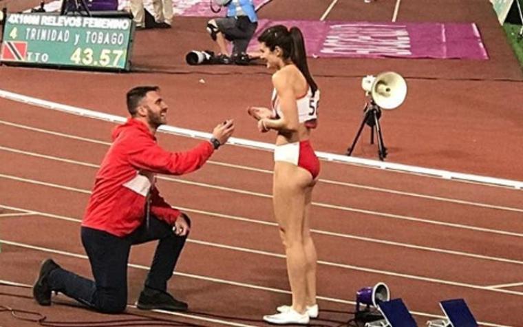 [FOTO] Atleta peruana da contundente respuesta a quienes criticaron propuesta de su flamante novio
