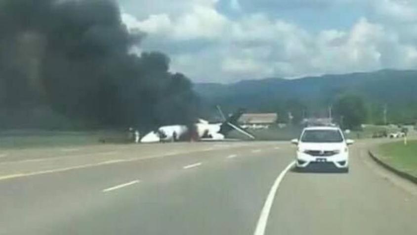 [VIDEO] Famoso piloto de Nascar sufre grave accidente aéreo y sobrevive de milagro