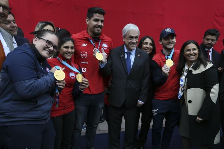 Presidente Piñera recibe al Team Chile tras histórica actuación en Juegos Panamericanos de Lima 2019
