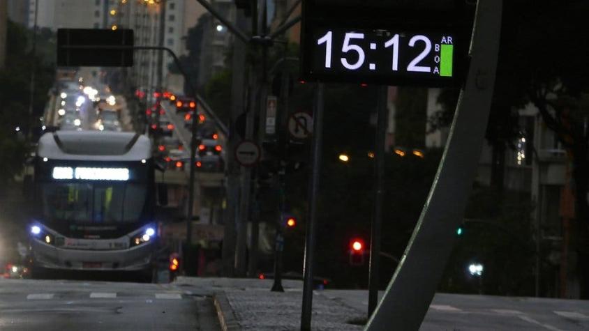 Por qué el lunes oscureció en Sao Paulo dos horas antes