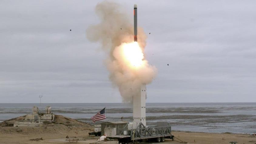 El misil que probó EEUU por primera vez en 30 años a días de misteriosa explosión nuclear en Rusia