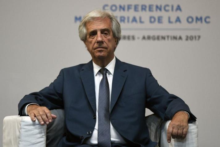 Presidente de Uruguay Tabaré Vásquez anuncia que tiene "nódulo pulmonar" posiblemente maligno