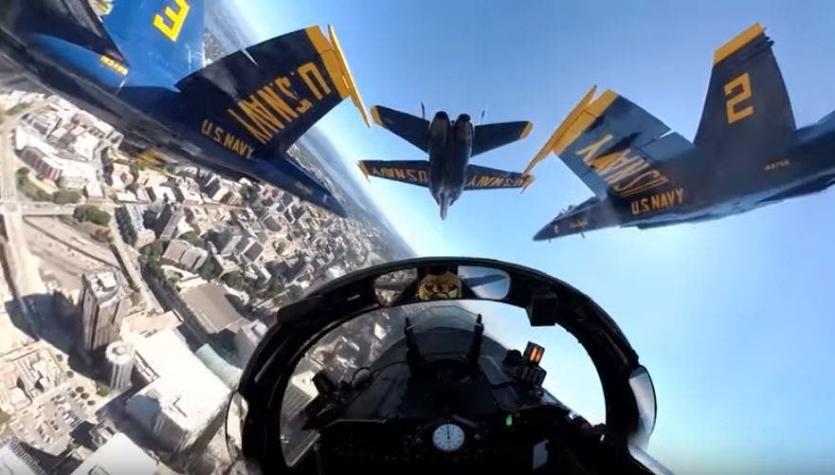 [VIDEO] La alucinante vista desde la cabina de un avión caza mientras realiza acrobacias